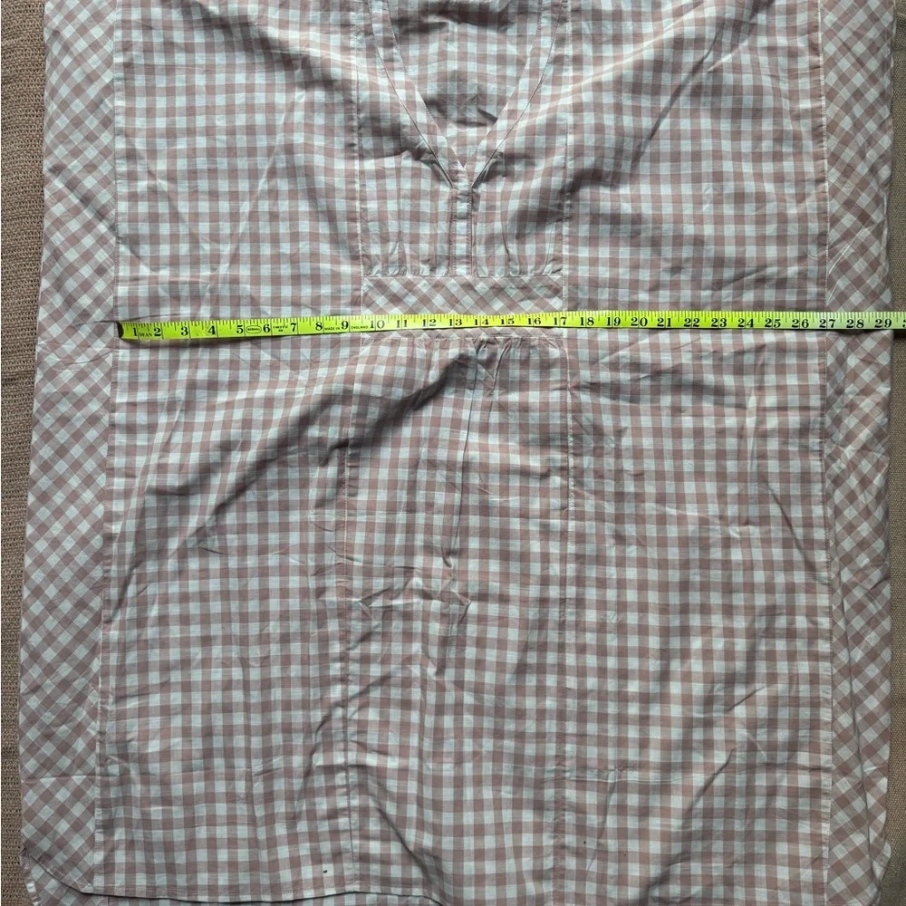Organic Cotton Pink Gingham Caftan Dress by Pehr - Picture 3 of 11